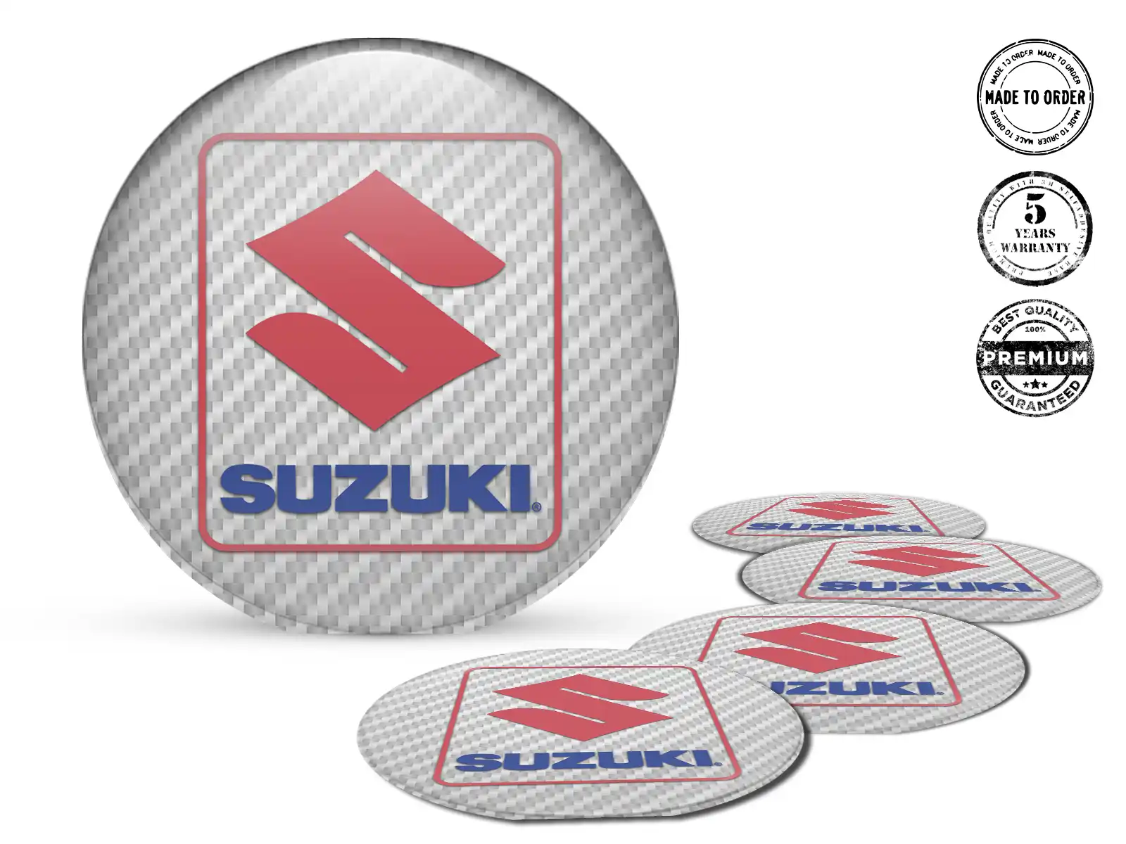 Suzuki Gewölbte Sticker 3D Quantum Racing Horizon